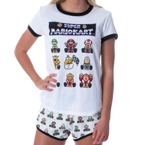 Super Mario Kart Super NES 2PC Pajama/Lounge Set